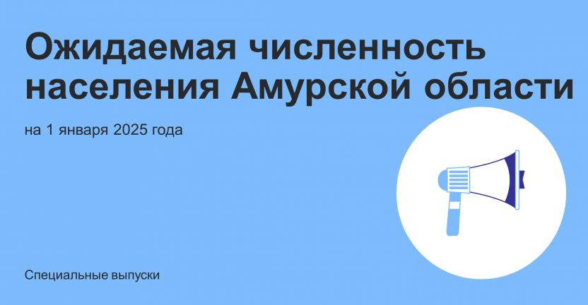 Ожидаемая численность населения Амурской области